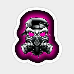 Toxic/Radioactive Skull Gas Mask Sticker